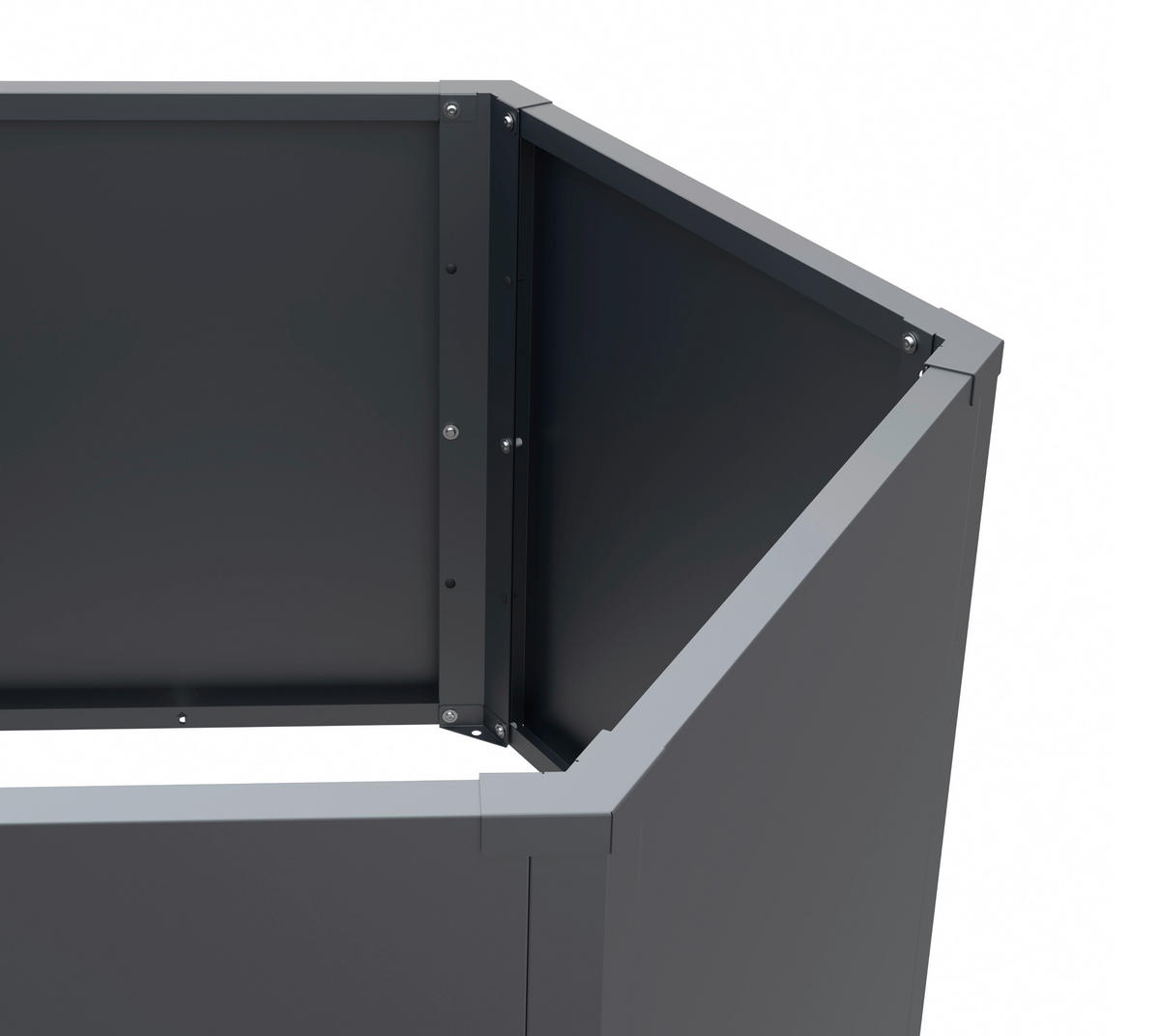 Westmann Hochbeet Varia anthrazit Metall B/H/L: ca. 100x77x100 cm Varia - anthrazit (100,00/100,00/77,00cm) - Westmann