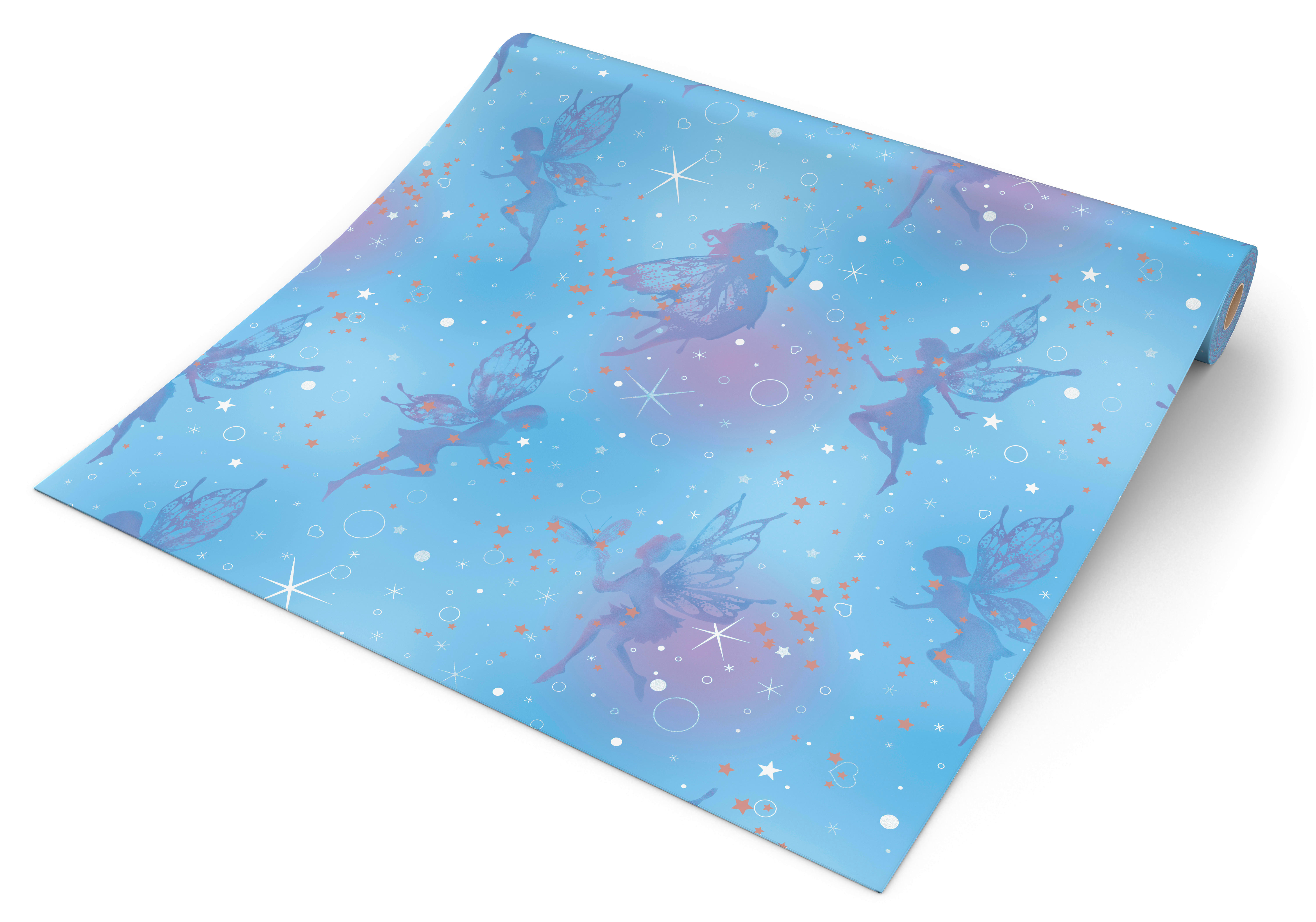 UGEPA Papiertapete Feen blau B/L: ca. 0,53x10 cm Papiertapete_A43201 - blau (0,53/10,00cm) - UGEPA