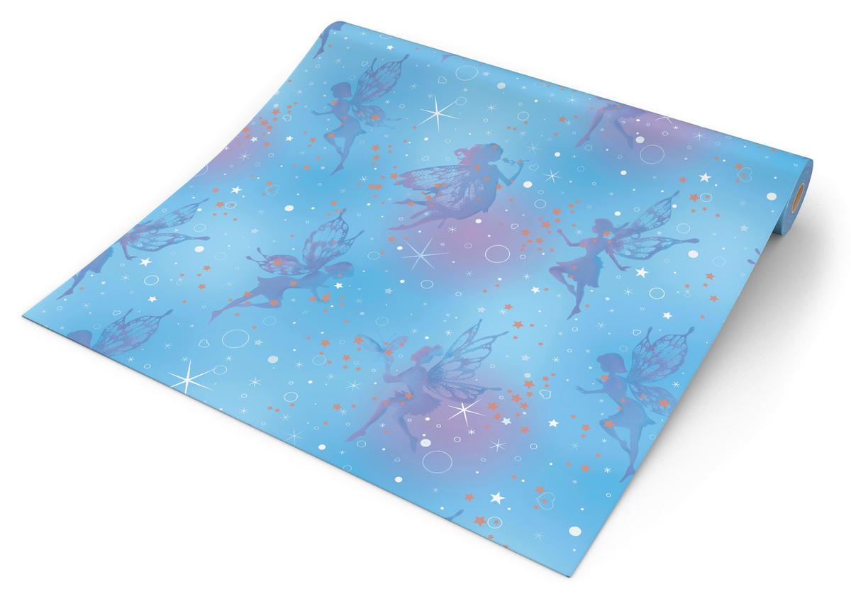 UGEPA Papiertapete Feen blau B/L: ca. 0,53x10 cm Papiertapete_A43201 - blau (0,53/10,00cm) - UGEPA