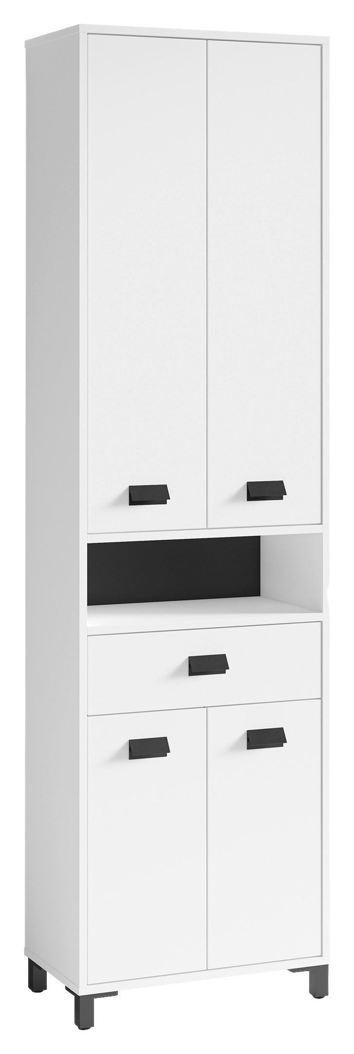 Badezimmer-Set WELLNESS, Set 4-tlg. weiß WELLNESS, Set 4-tlg. - weiß - byLIVING