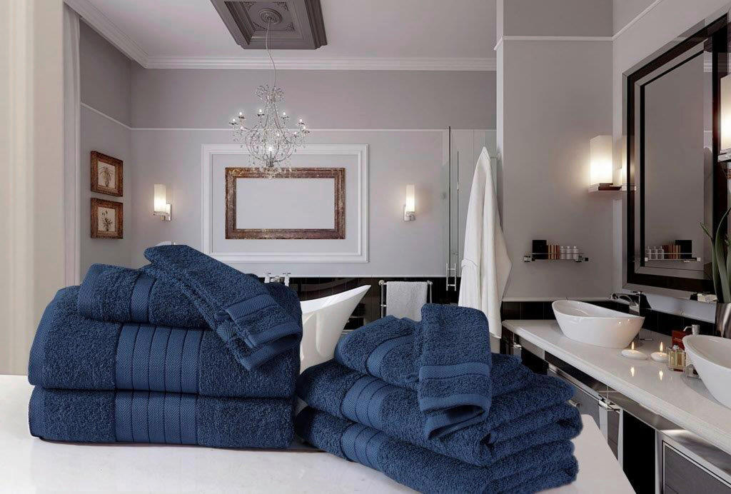 Frottier-Set 8-teilig Frottierset_8-teilig_denim - jeansblau - Good Morning