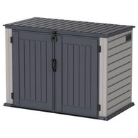 VCM Mülltonnenbox 3er StoreAway grau Kunststoff B/H/L: ca. 124x190x108 cm StoreAway - grau (108,00/124,00/190,00cm) - VCM