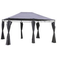 POCOline Pavillon Zeus anthrazit Stahlrohr B/H/L: ca. 400x270x300 cm Zeus - anthrazit (300,00/400,00/270,00cm) - POCOline