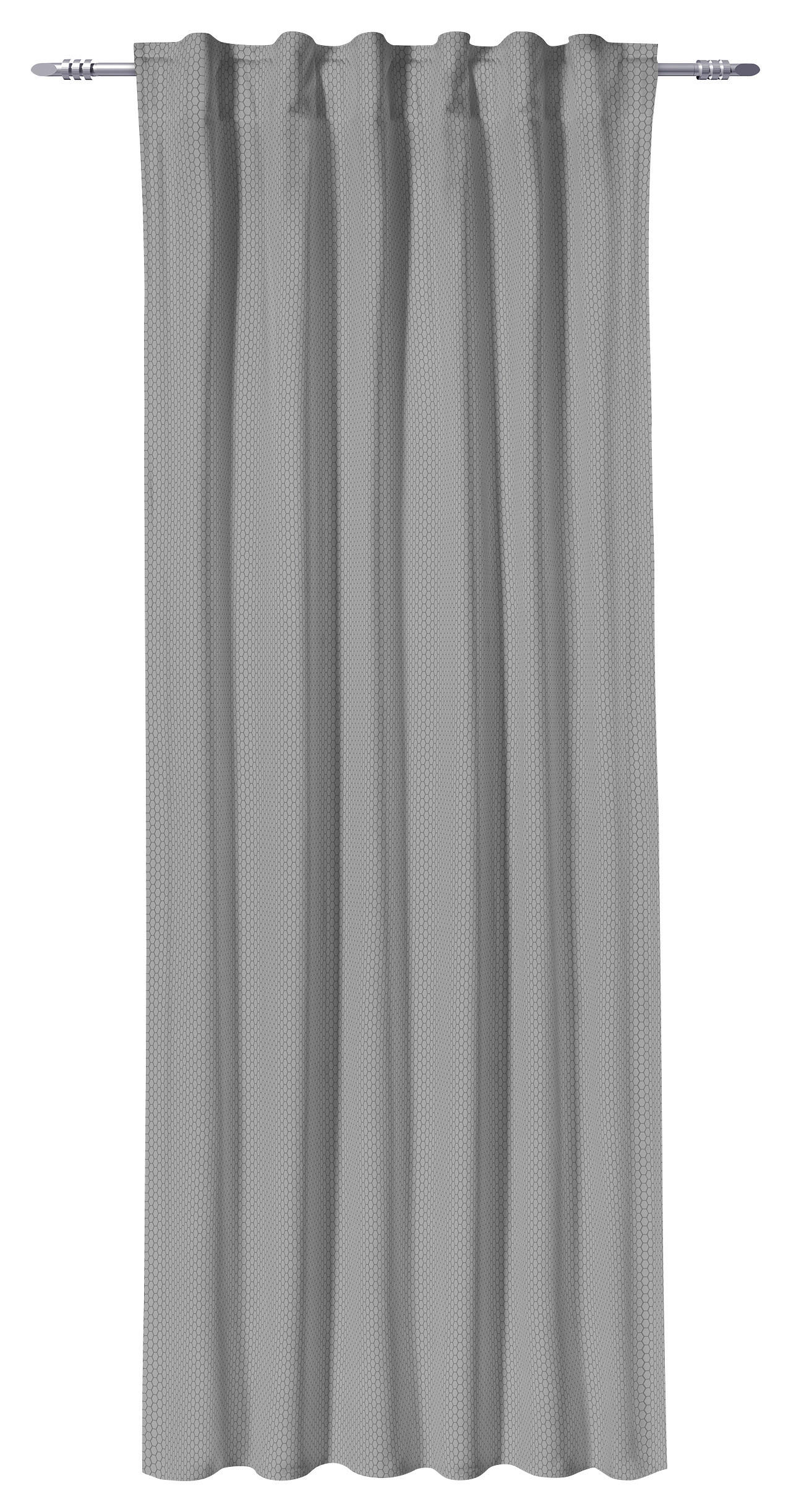 Kombivorhang Wabe silber B/L: ca. 135x245 cm Wabe - silber (135,00/245,00cm) - POCOline