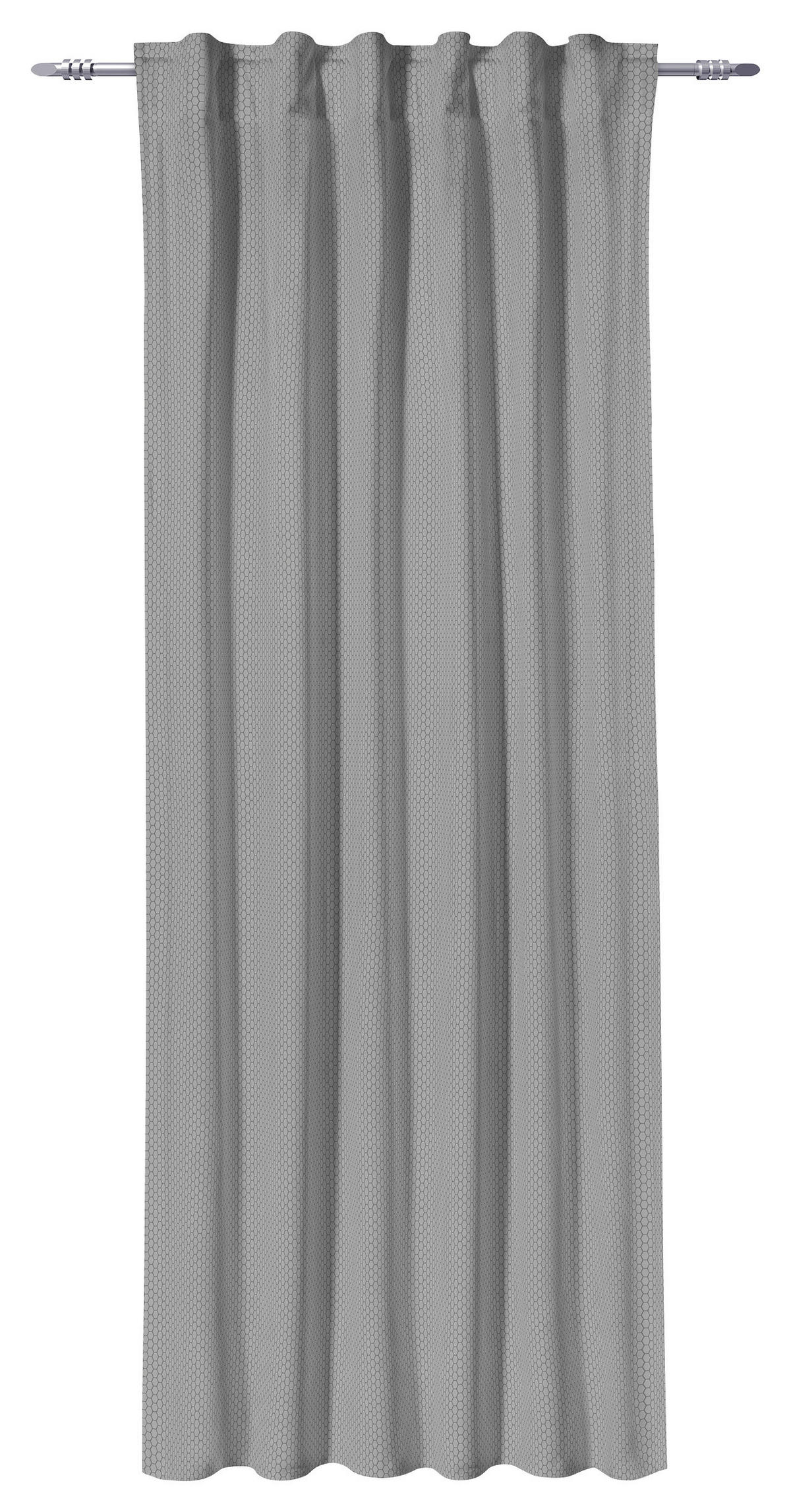 Kombivorhang Wabe silber B/L: ca. 135x245 cm Wabe - silber (135,00/245,00cm) - POCOline