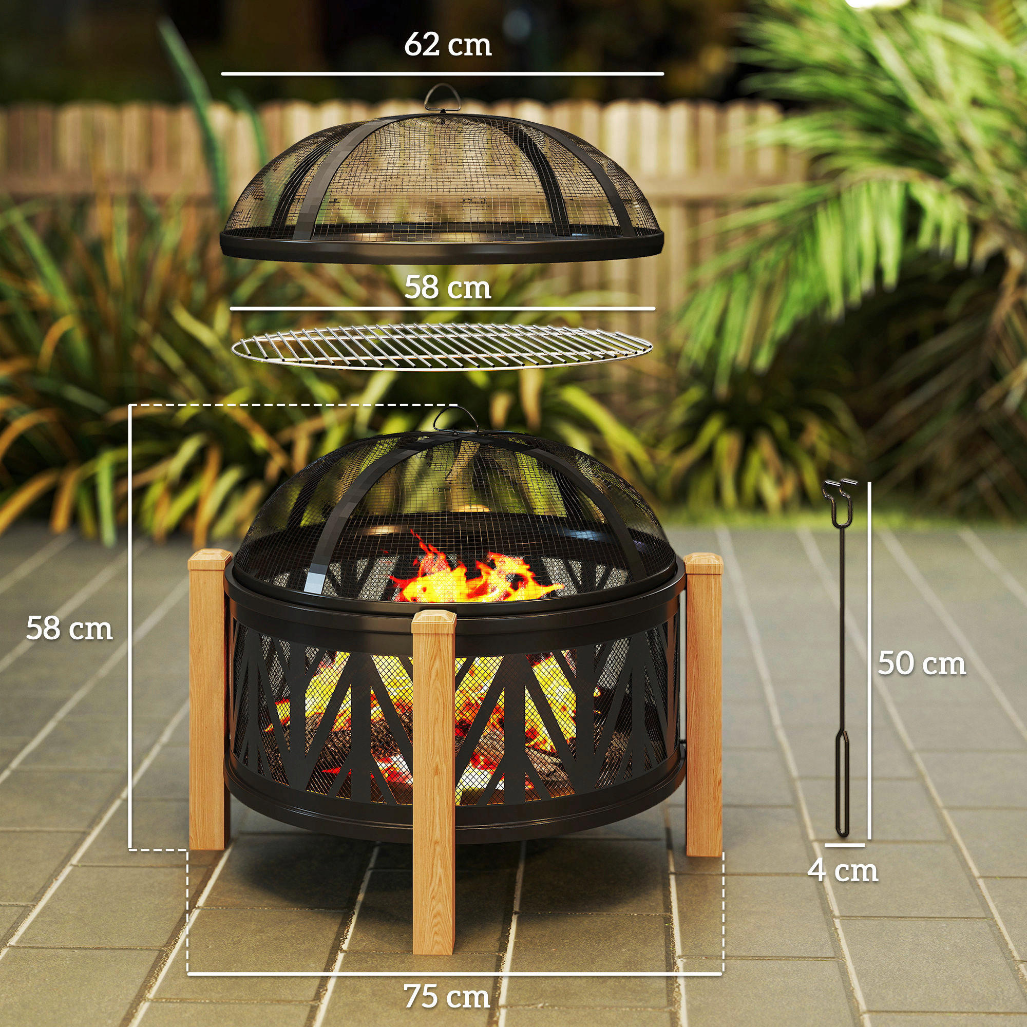 Thumbnail - Outsunny Feuerschale