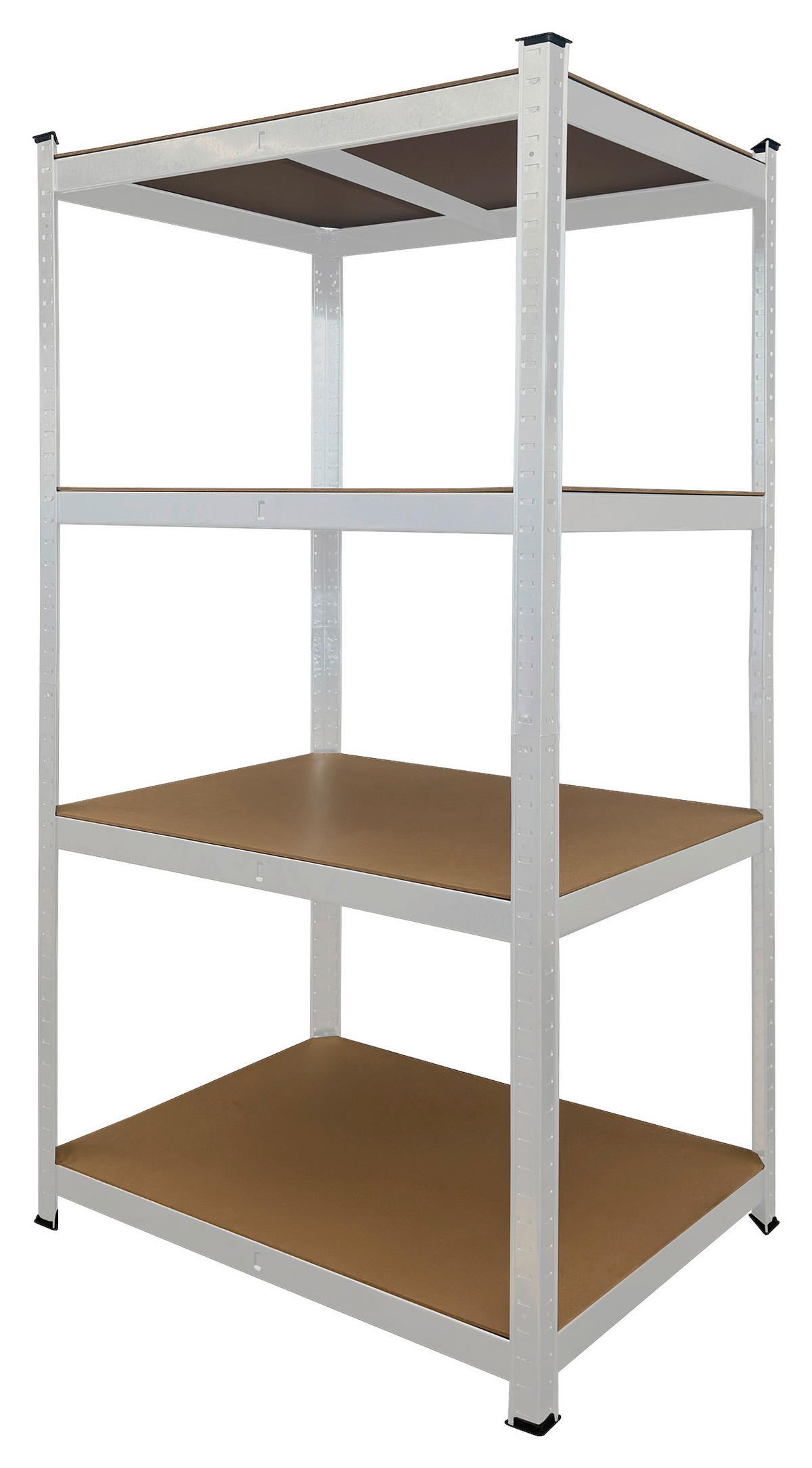 Schwerlaststeckregal weiß B/H/T: ca. 90x160x60 cm Schwerlaststeckregal 160x90x60cm W - weiß (90,00/160,00/60,00cm)