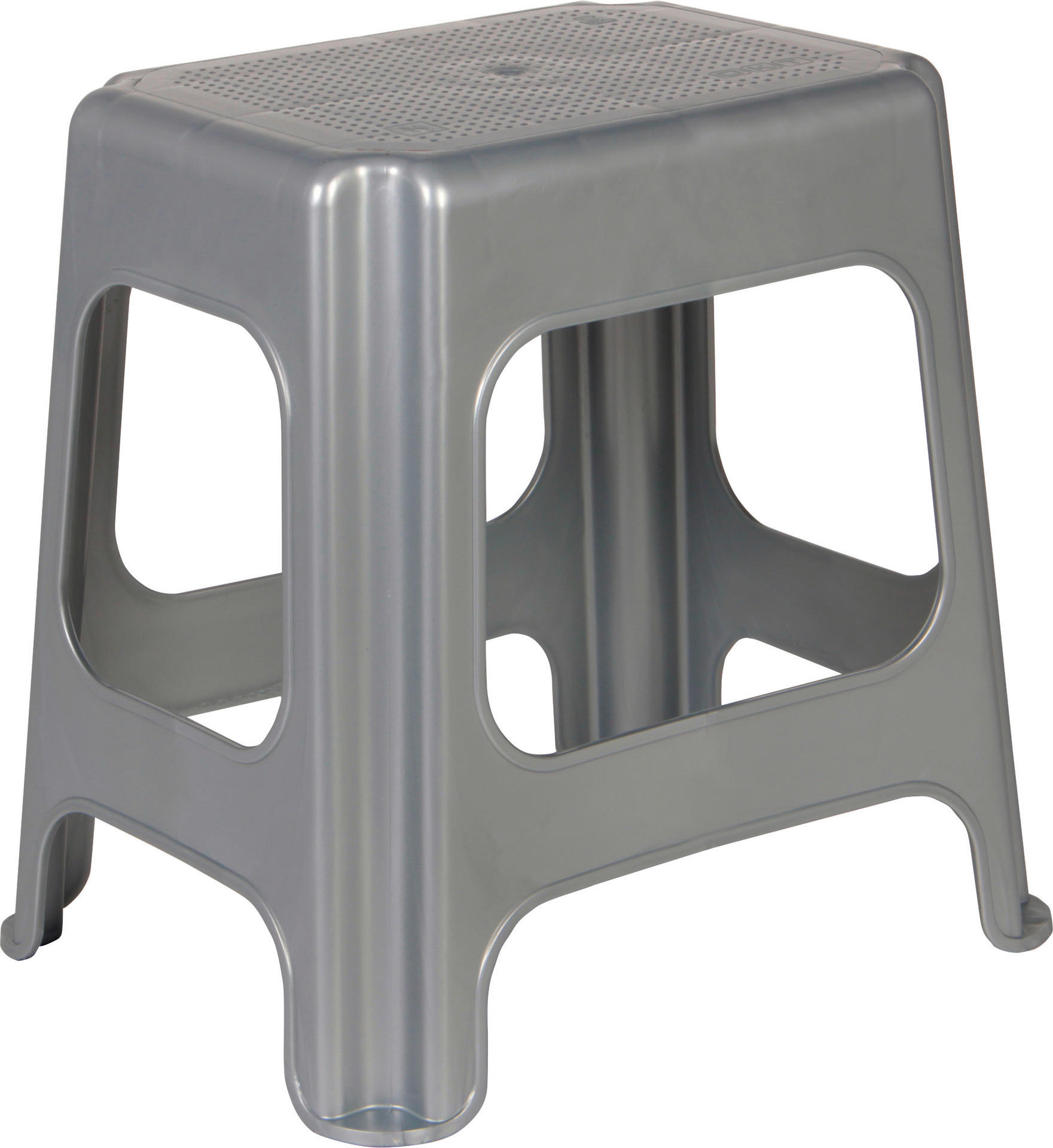 keeeper Hocker silber B/H/L: ca. 33,5x42,5x41 cm Maxi-Hocker - silber (41,00/33,50/42,50cm) - keeeper