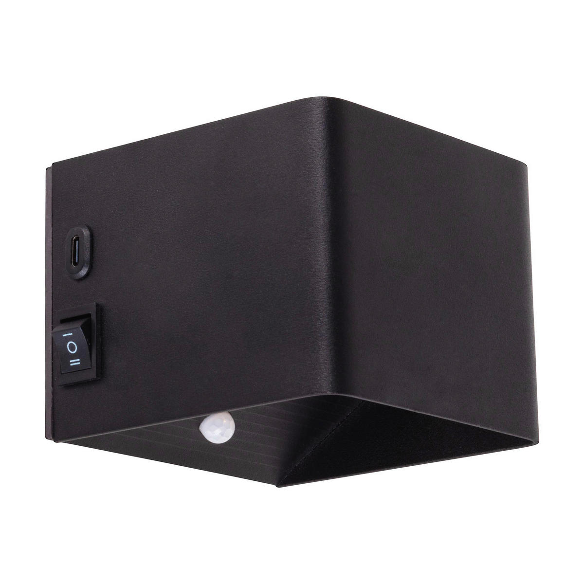 Näve Leuchten LED-Wandleuchte schwarz Metall B/H/T: ca. 10x8x10 cm CUBE - schwarz (10,00/8,00/10,00cm) - Näve Leuchten