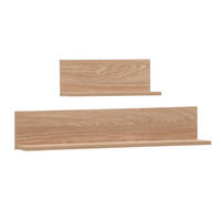 Regal Visby, 2er-Set Eiche Nachbildung B/H/T: ca. 80x15,7x17,3 cm Visby, 2er-Set - Eiche (80,00/15,70/17,30cm) - Schildmeyer