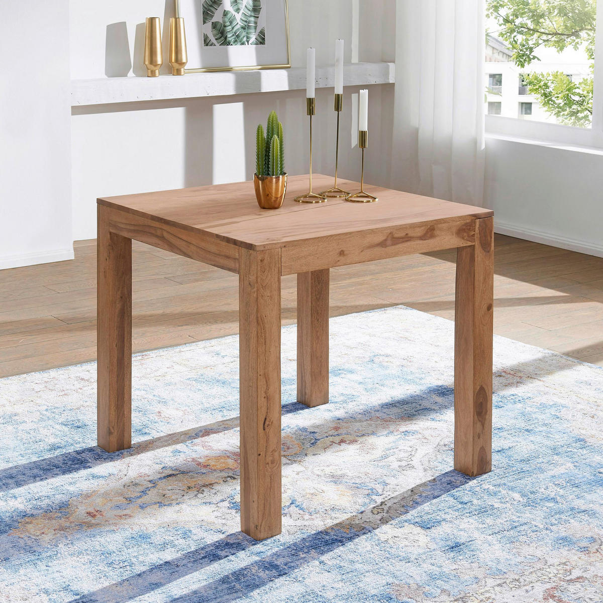 Esstisch natur B/H/T: ca. 80x76x80 cm Esstisch - natur (80,00/76,00/80,00cm) - Wohnling
