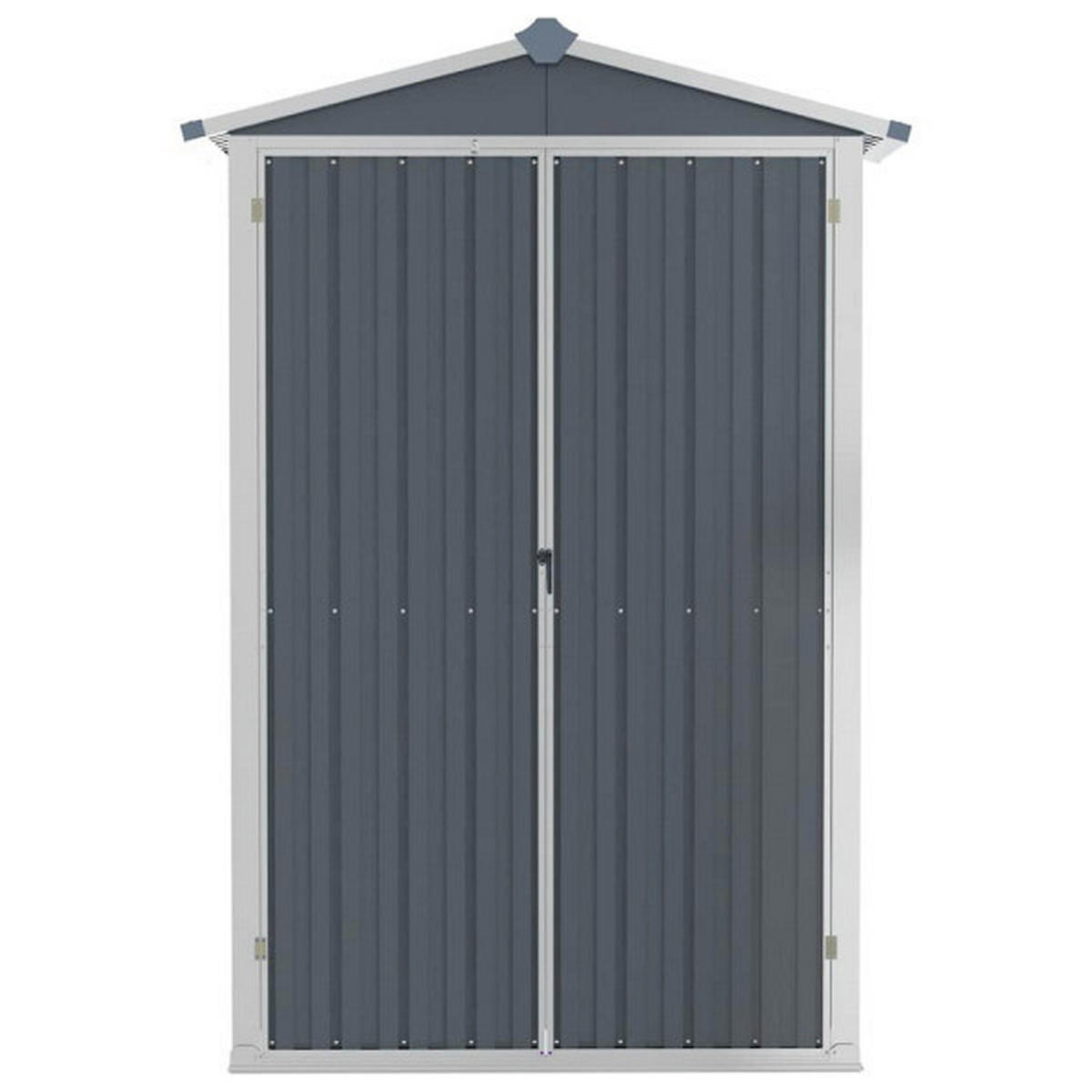 VidaXL Gerätehaus grau B/H: ca. 116x175 cm Gerätehaus - grau (116,00/175,00cm) - VidaXL