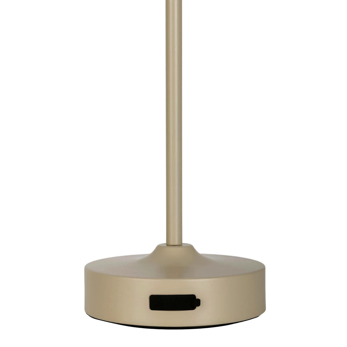 Näve Leuchten LED-Tischleuchte beige Metall Glas B/H/T/D: ca. 10,5x30x10,5x10,5 cm PINA - beige (10,50/30,00/10,50cm) - Näve Leuchten