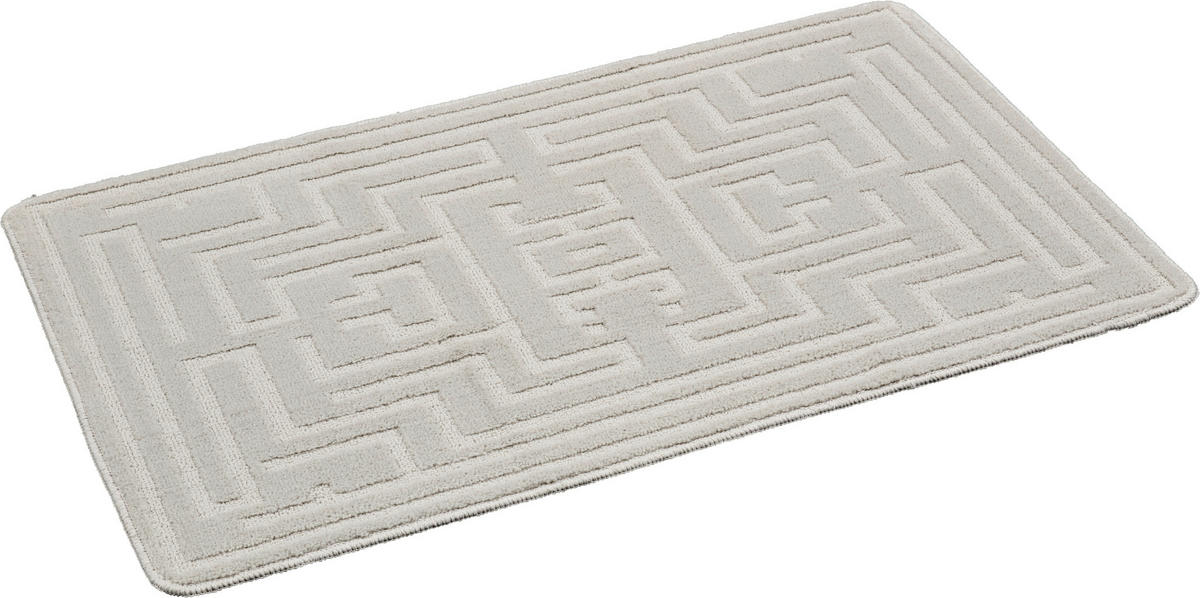 Badematte Badematte_Ornamente 70x120cm - silber (70,00/120,00cm) - POCOline