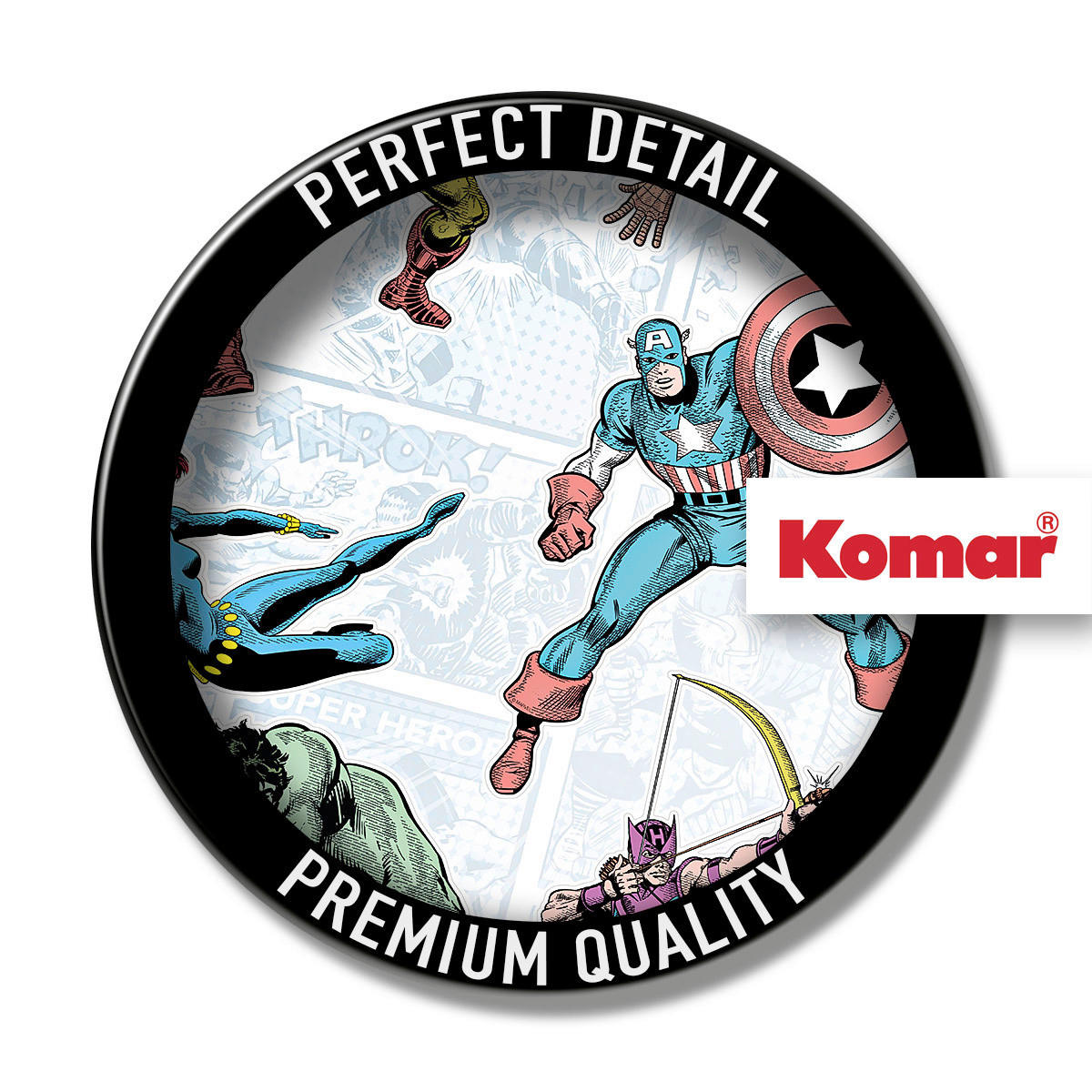Komar Wandtattoo Marvel Comics Collection Disney Marvel Comics Collection B/L: ca. 100x70 cm Marvel Comics Collection - (100,00/70,00cm) - Komar
