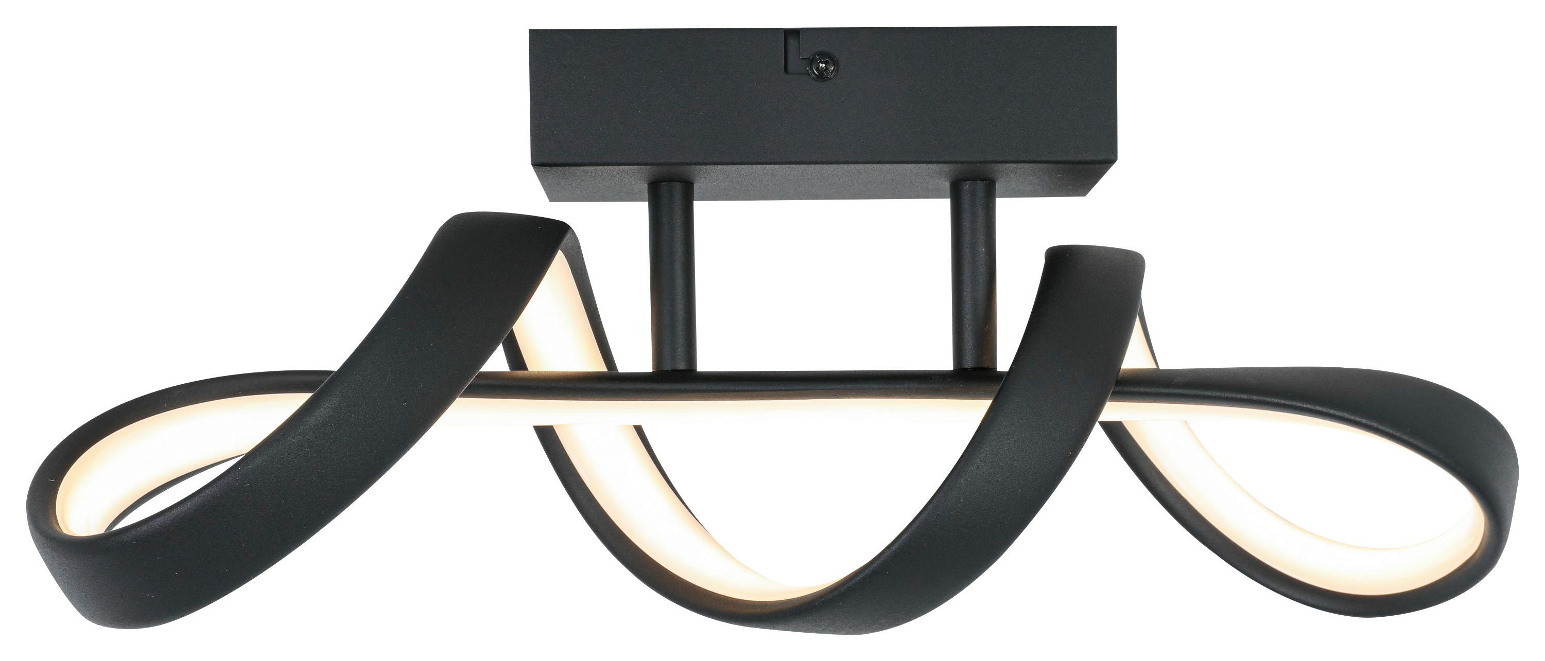 Nolo LED Deckenleuchte schwarz Kunststoff Metall B/H/L: ca. 12x16x40 cm null 1 Brennstellen LED-Deckenleuchte_Jonathan - schwarz (40,00/12,00/16,00cm) - Nolo