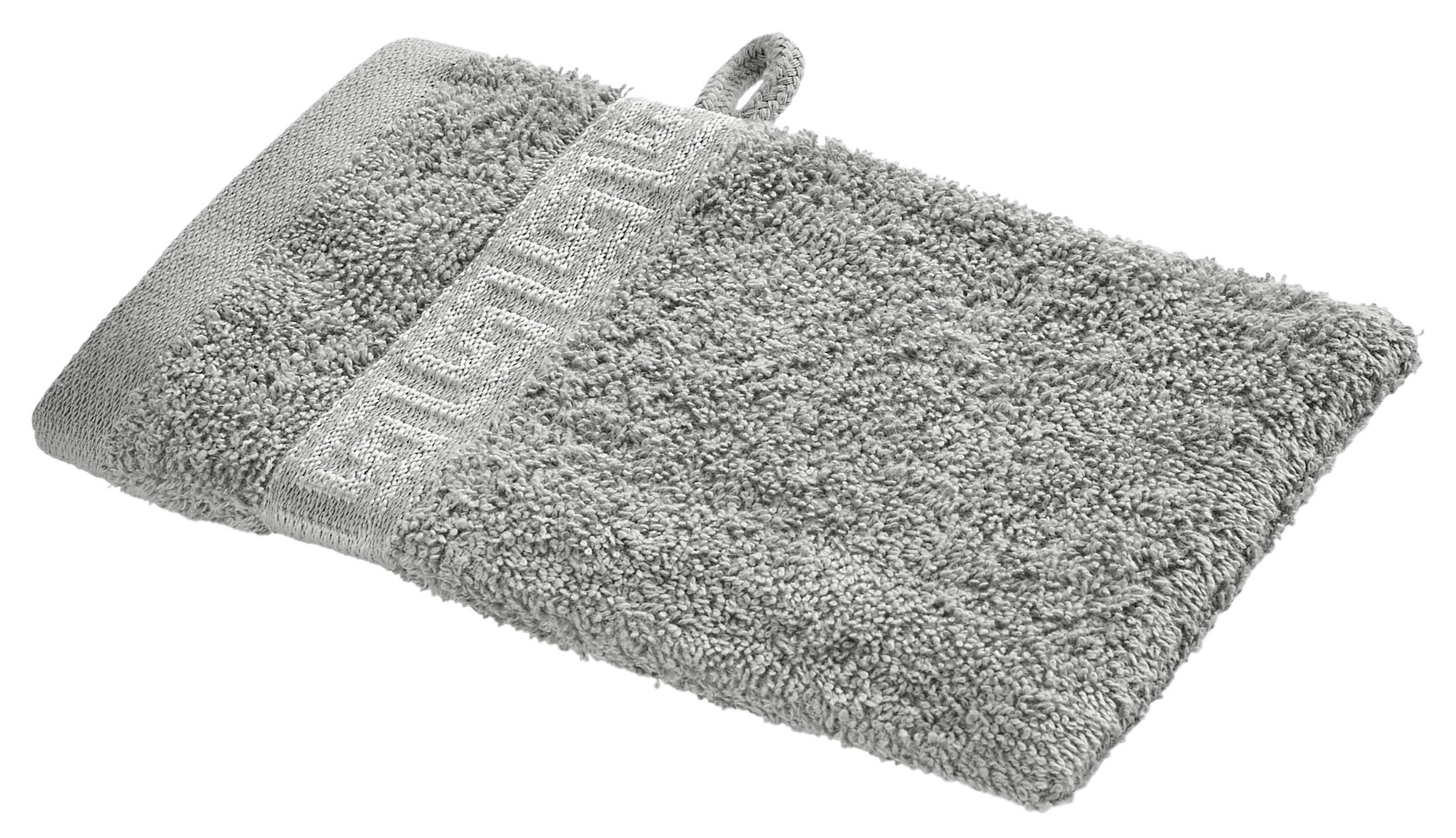 Waschhandschuh Mäander Mäander - silber (15,00/21,00cm) - POCOline