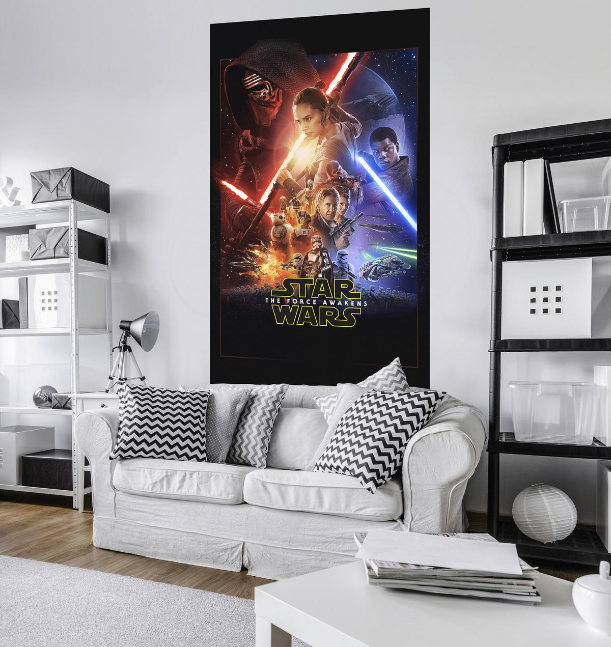 Komar Fototapete Star Wars EP7 Movie Poster B/L: ca. 120x200 cm Star Wars EP7 Movie Poster - (120,00/200,00cm) - Komar