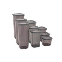 HermiaConcept Vorratsdosenset 9-tlg. anthrazit 9-tlg. - anthrazit - HermiaConcept