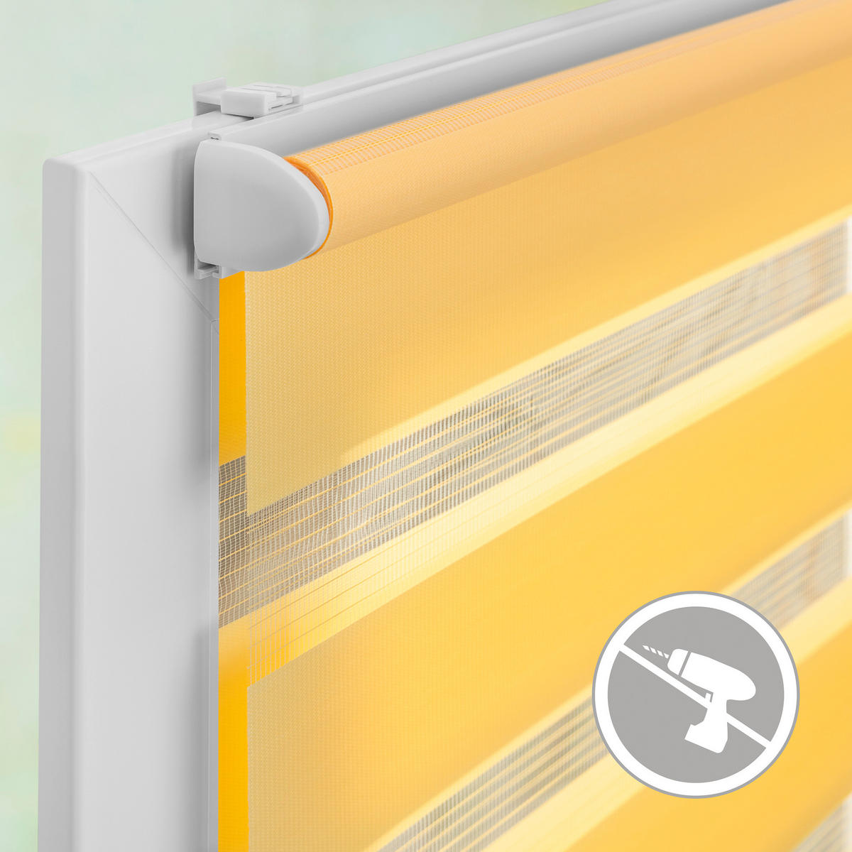 Doppelrollo Duo gelb B/L: ca. 80x200 cm Duo - gelb (80,00/200,00cm) - LICHTBLICK