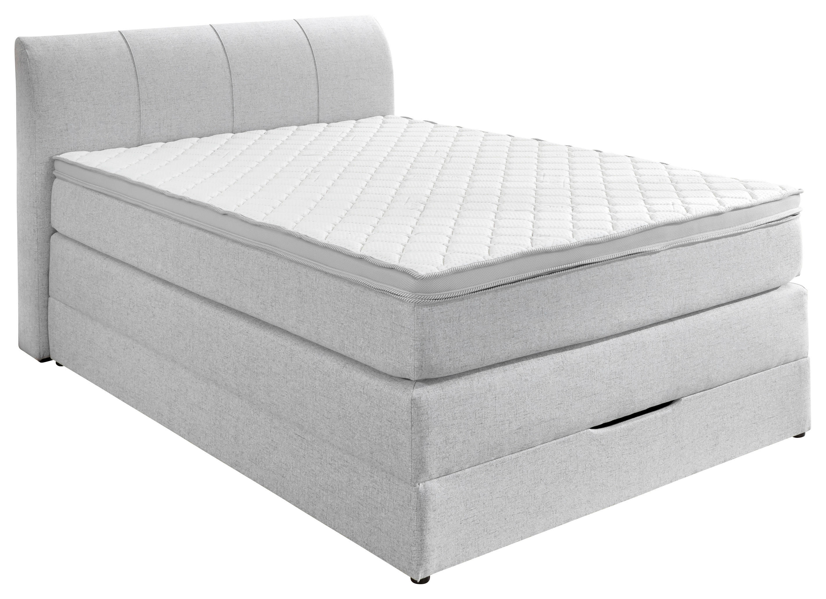 Boxspringbett Modesto Silbergrau Modesto - Silbergrau (128,00/106,00/216,00cm)