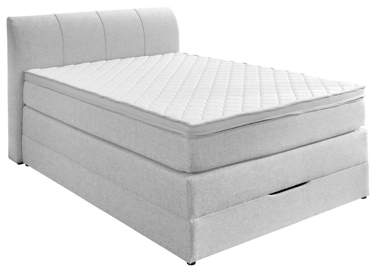 Boxspringbett Modesto Silbergrau Modesto - Silbergrau (128,00/106,00/216,00cm)