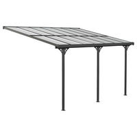 Westmann Terrassenüberdachung Bruce grau Aluminium B/H/T: ca. 434x269x300 cm Bruce - grau (434,00/269,00/300,00cm) - Westmann