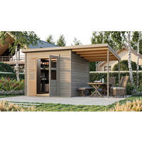 Karibu Gartenhaus Tony 1 grau B/H/L: ca. 214x219x210 cm Tony 1 - grau (210,00/214,00/219,00cm) - Karibu