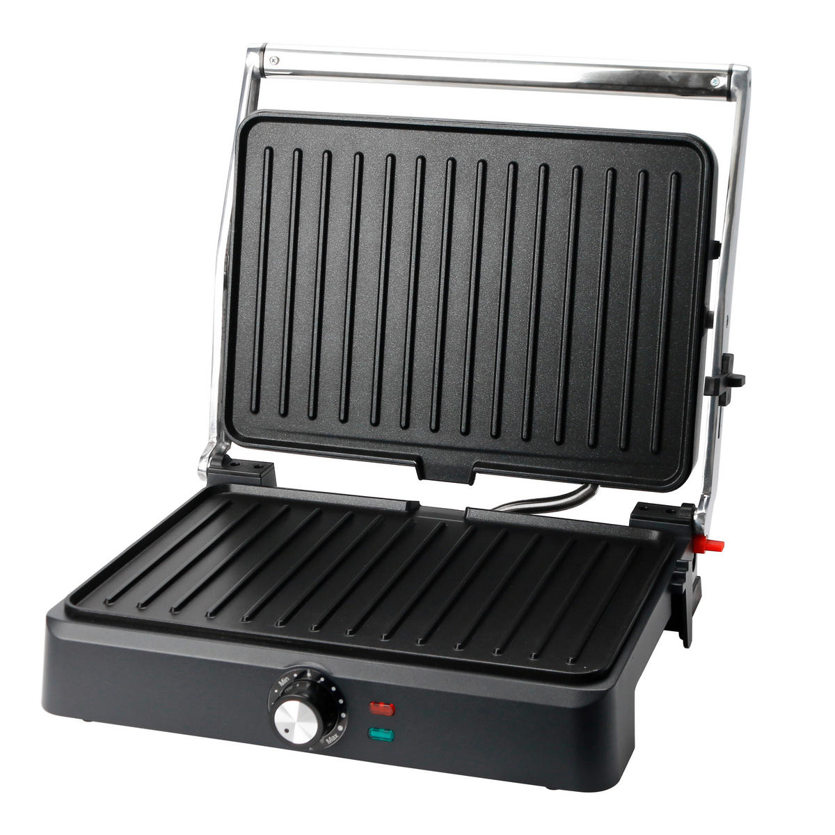 Emerio Multigrill CG-130859 silber B/H/L: ca. 13,6x33,5x38,5 cm Multi-Grill CG-130859 - silber (38,50/13,60/33,50cm) - Emerio