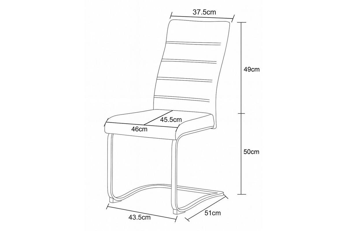 Schwingstuhl LENI, 2er Set anthrazit schwarz B/H/T: ca. 43x98x59 cm LENI, 2er Set - schwarz/anthrazit (43,00/98,00/59,00cm) - xonox.home