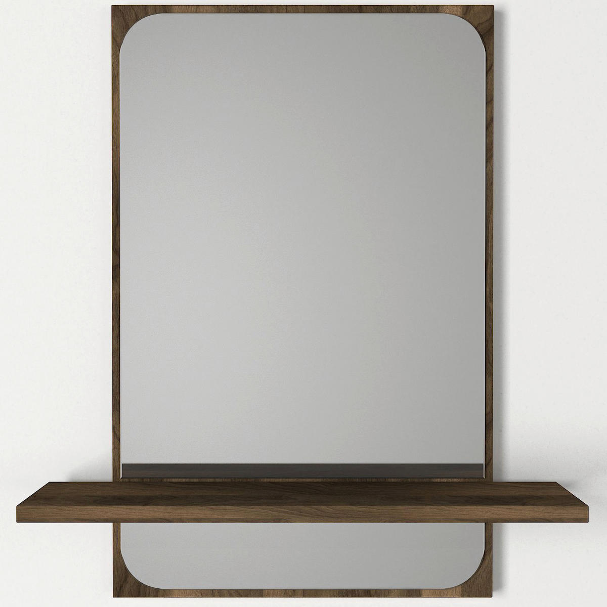 Wandspiegel Ekol walnuss Nachbildung B/H/T: ca. 45x72x12 cm Ekol - walnuss (45,00/72,00/12,00cm) - moebel17