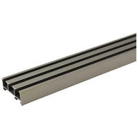 Gardinenschiene smart Edelstahloptik Metall L: ca. 260 cm 3.0 Läufe smart - Edelstahloptik (260,00cm) - ondeco