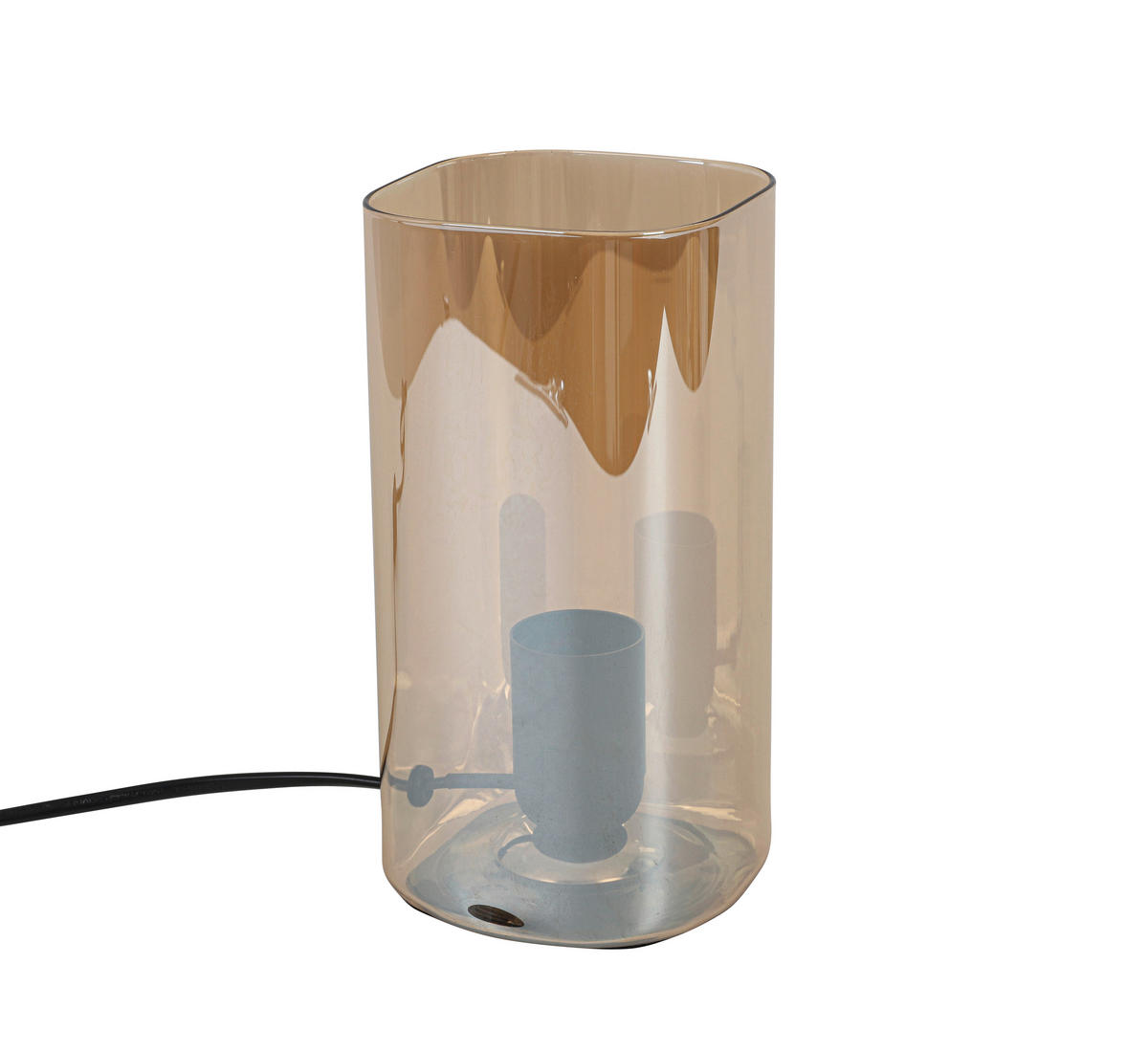 Nolo Tischleuchte Paige amber Glas B/H/L: ca. 9,5x20x9,5 cm E27 1 Brennstellen Paige - amber (9,50/9,50/20,00cm) - Nolo