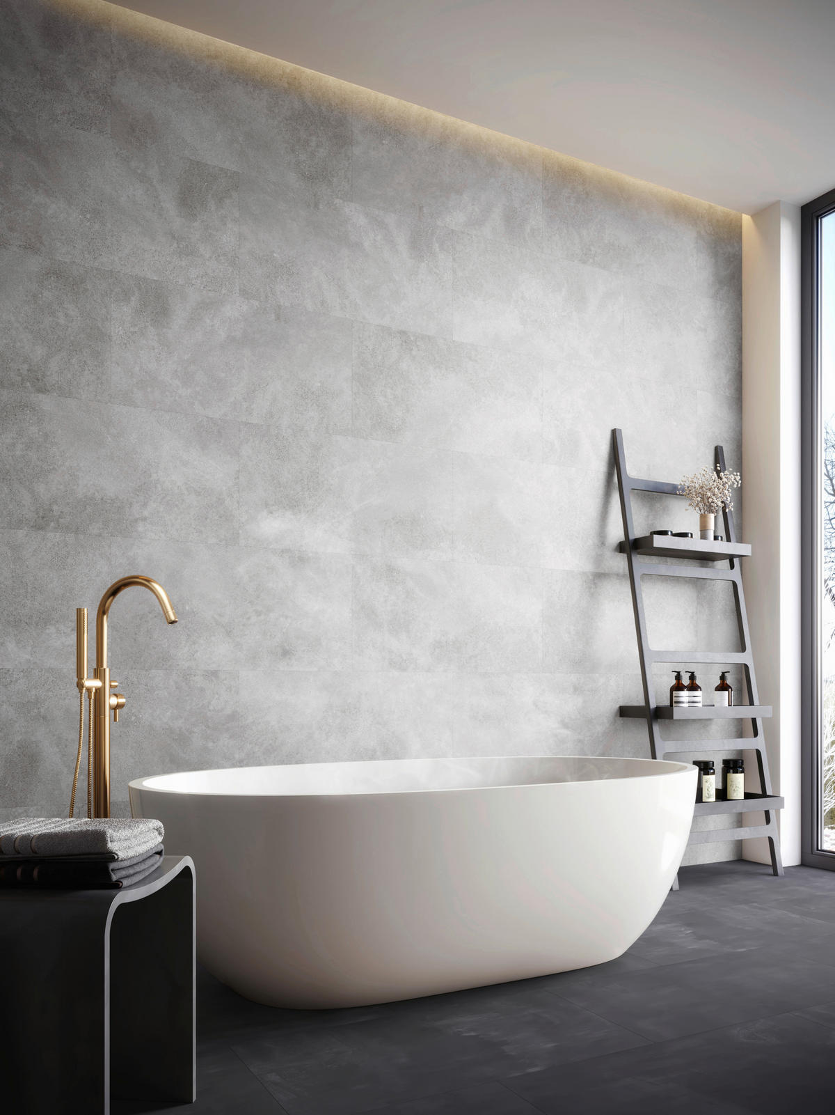 Click-Vinylboden Nebbia ca. 1,92m² im Paket  B/L: ca. 40x80 cm pro Paket Nebbia ca. 1,92m² im Paket - (80,00/40,00/0,40cm)