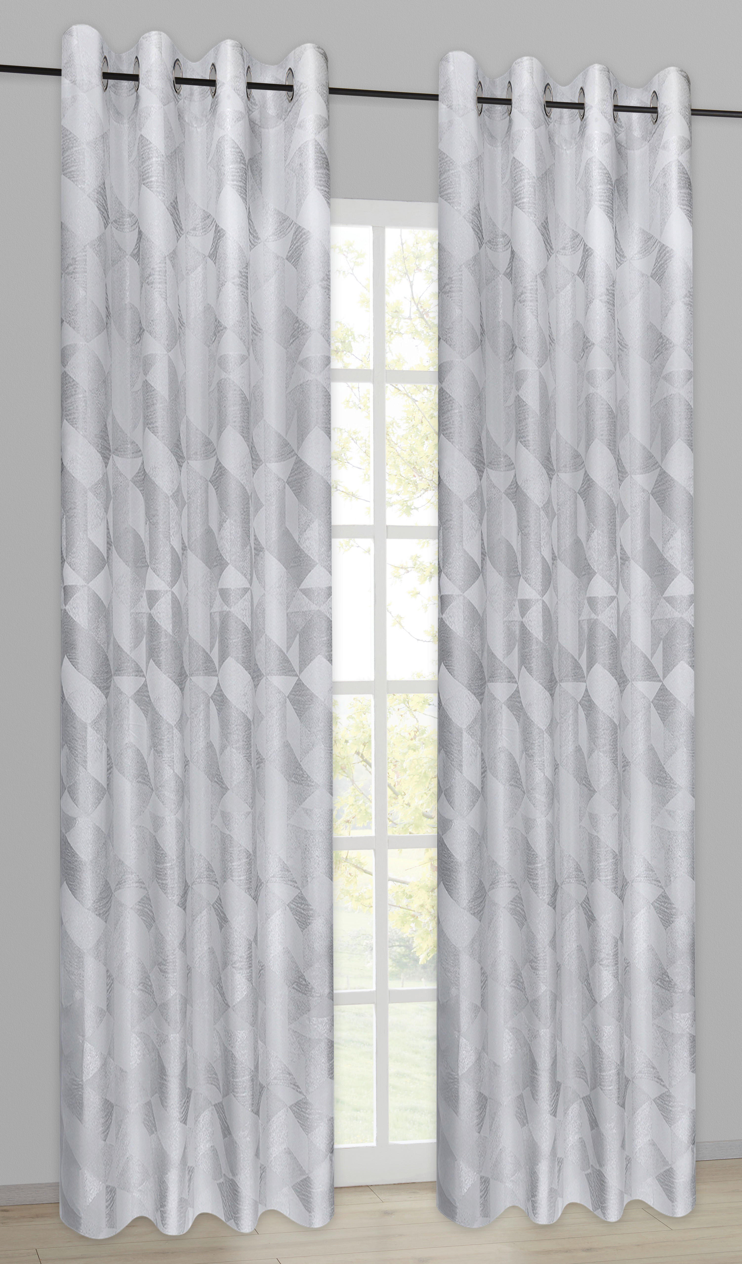 Ösenvorhang Chemnitz dunkelgrau B/L: ca. 140x245 cm Chemnitz - dunkelgrau (140,00/245,00cm)