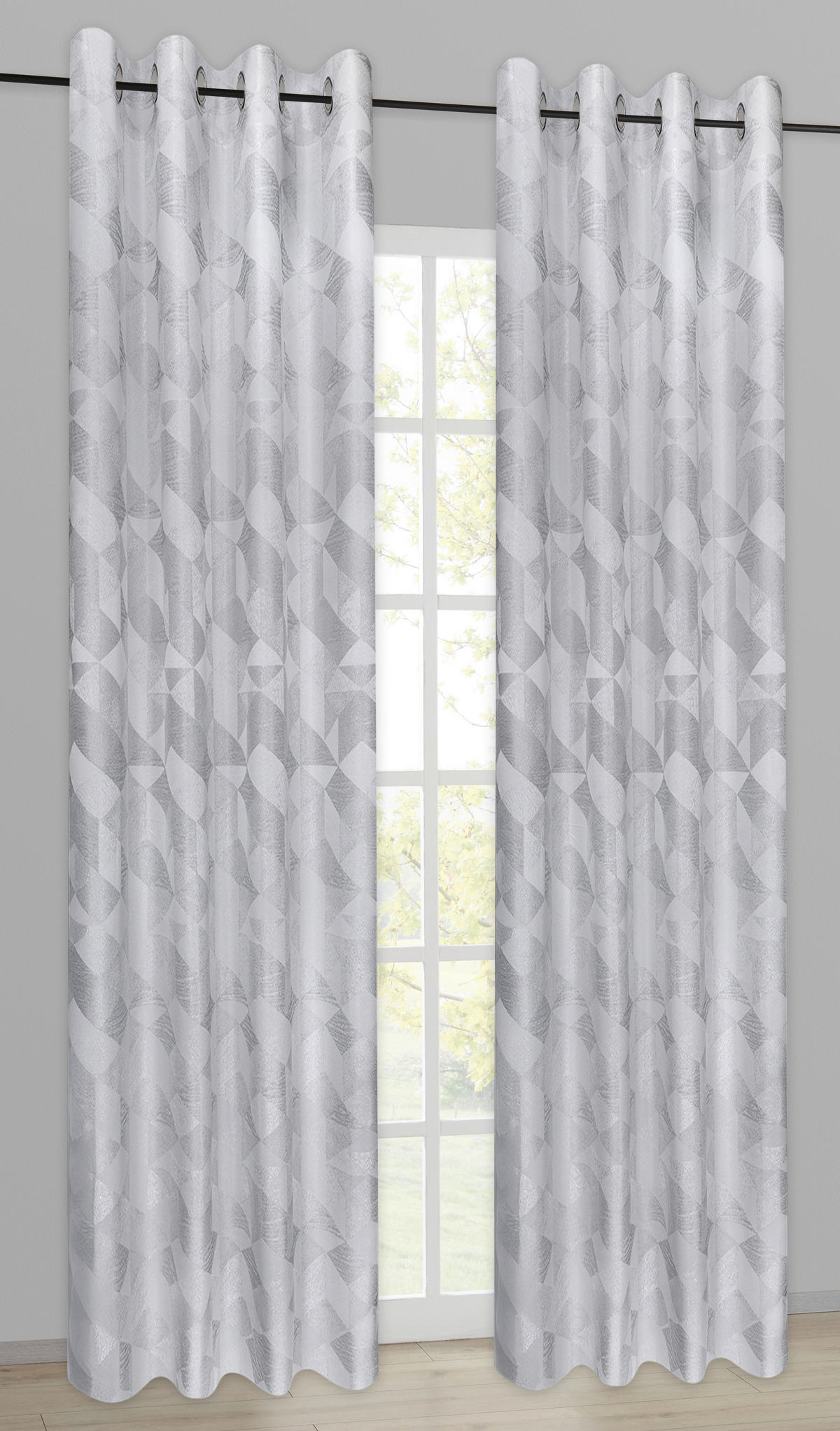 Ösenvorhang Chemnitz dunkelgrau B/L: ca. 140x245 cm Chemnitz - dunkelgrau (140,00/245,00cm)