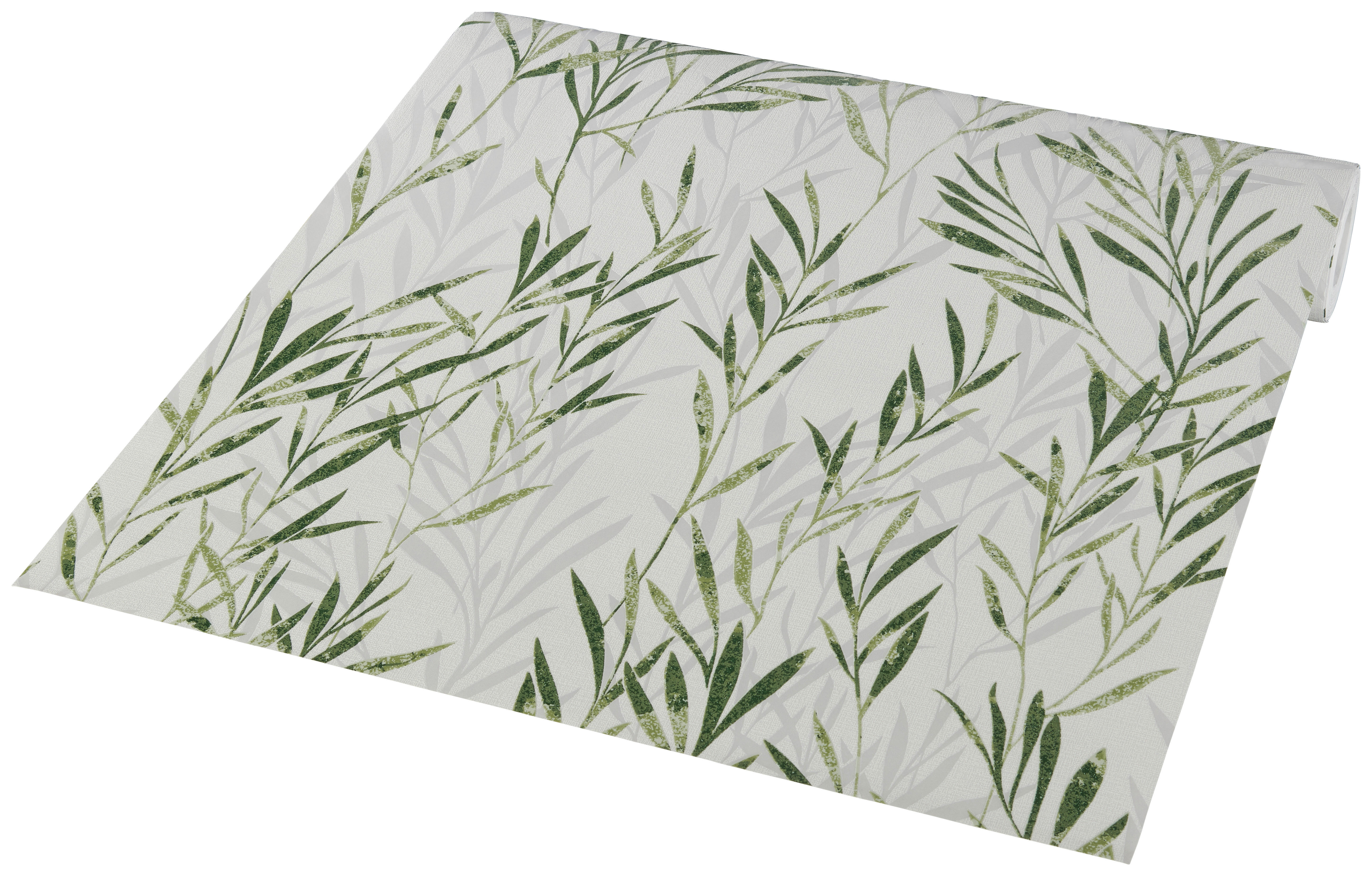 Vliestapete Gräser weiß grün B/L: ca. 53x1005 cm Vliestapete_36712-3 - weiß/grün (53,00/1005,00cm)
