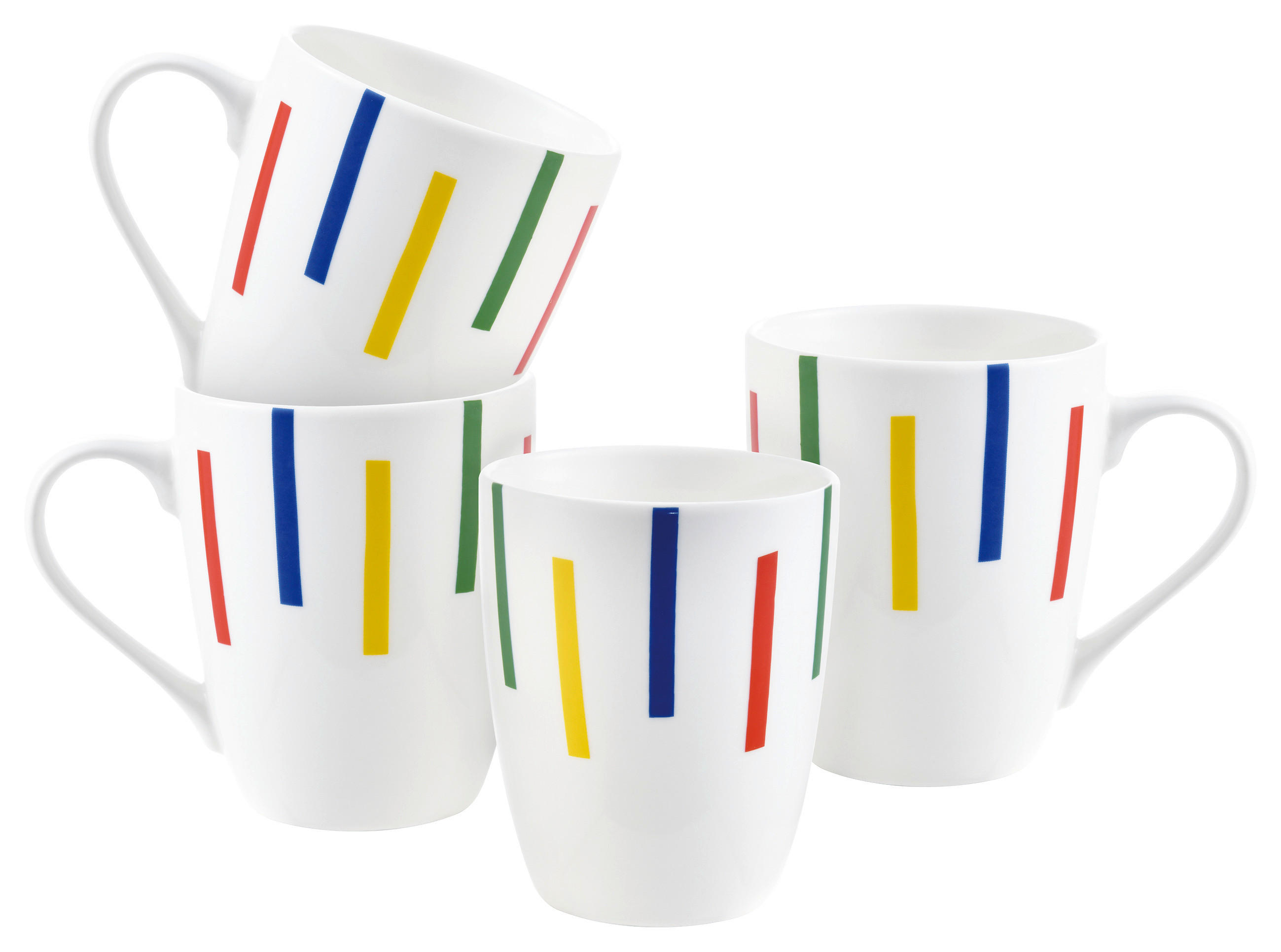 BENETTON Kaffeebecherset RAINBOW bunt Porzellan RAINBOW - bunt - BENETTON