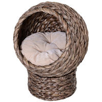 PawHut Katzenkorb dunkelbraun Baumwolle B/H/L: ca. 33x52x42 cm Katzenkorb - dunkelbraun (42,00/33,00/52,00cm) - PawHut