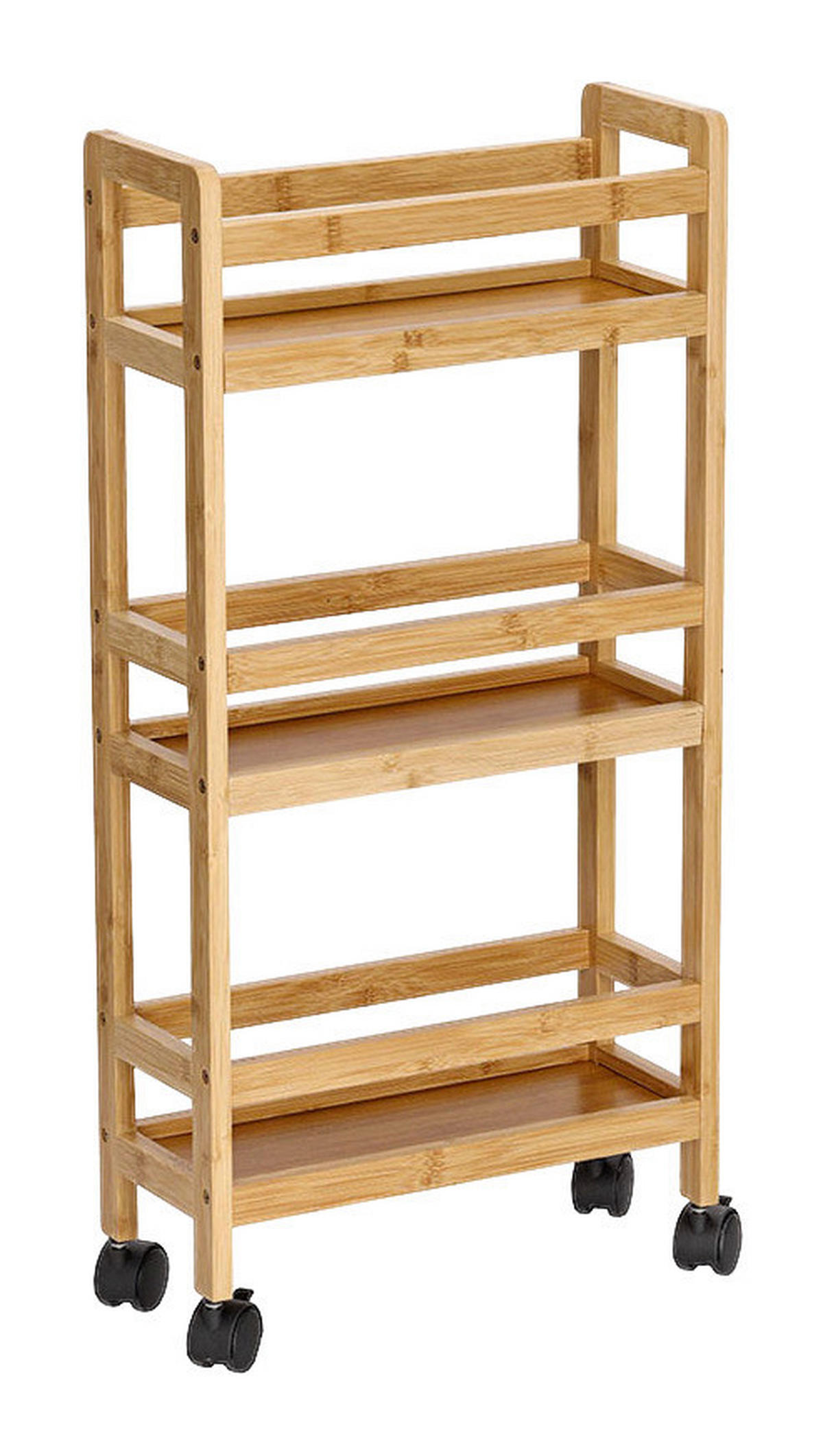 Zeller Rollwagen natur Bambus B/H/L: ca. 15x74x36 cm Nischen-Rollwagen - natur (36,00/15,00/74,00cm) - Zeller