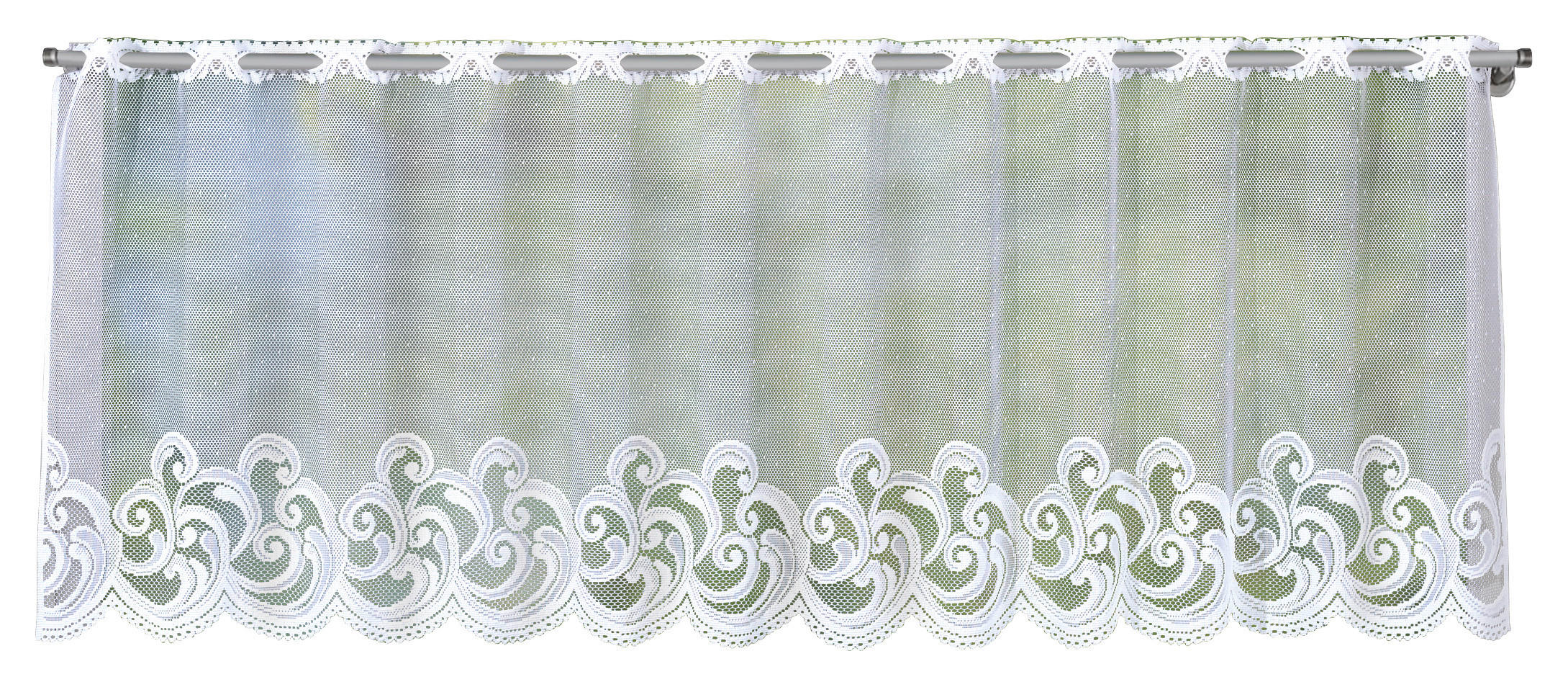 Scheibengardine Belize weiß B/L: ca. 140x45 cm Belize - weiß (140,00/45,00cm) - POCOline