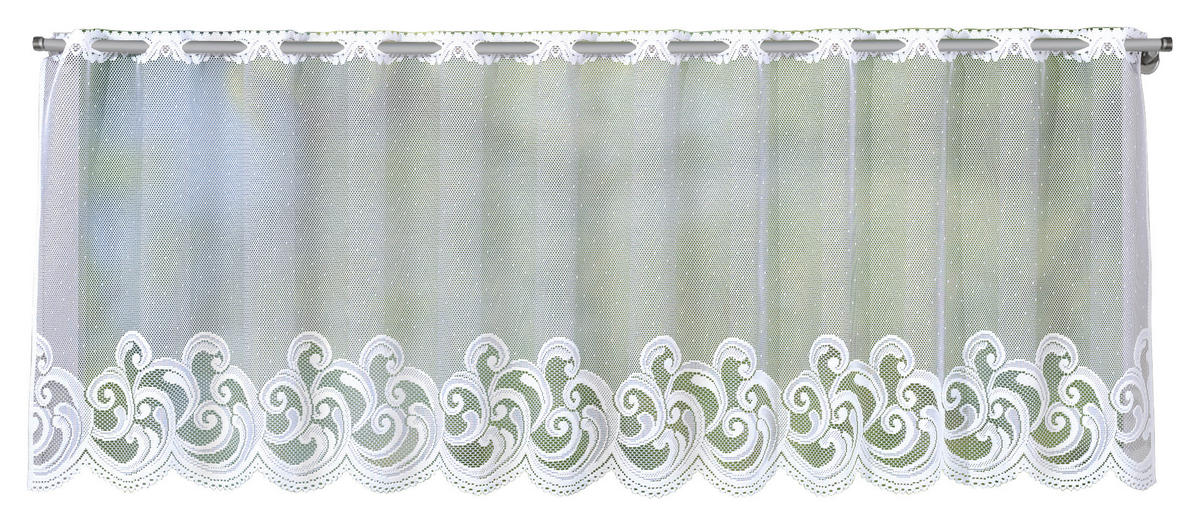 Scheibengardine Belize weiß B/L: ca. 140x45 cm Belize - weiß (140,00/45,00cm) - POCOline