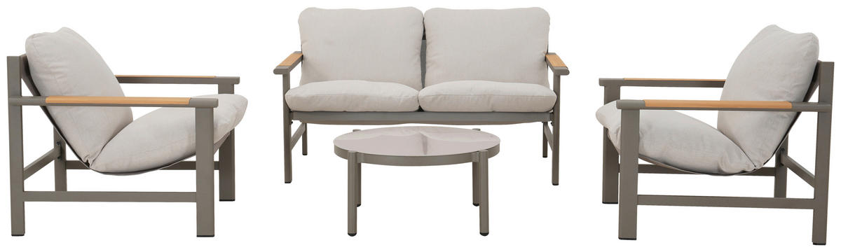POCOline Gartensitzgruppe Kos grau Alu Kos - grau - POCOline