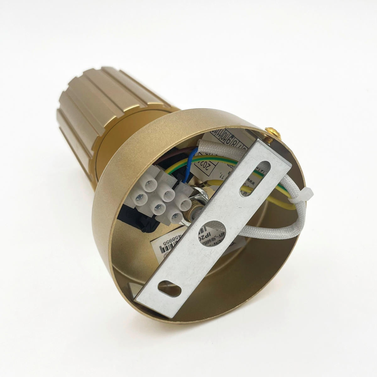 Lamkur Wandleuchte gold Stahl B/H/L: ca. 8x16x8 cm GU10 1 Brennstellen Prisma - gold (8,00/8,00/16,00cm) - Lamkur