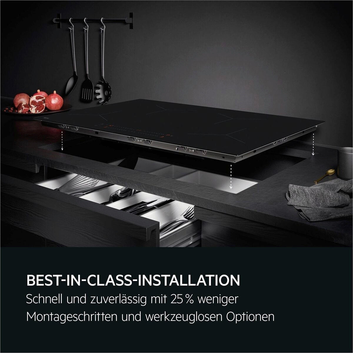 AEG Backofen-Set XXXL60 schwarz B/H/T: ca. 59,4x59,4x56 cm XXXL60 - schwarz (59,40/59,40/56,00cm) - AEG