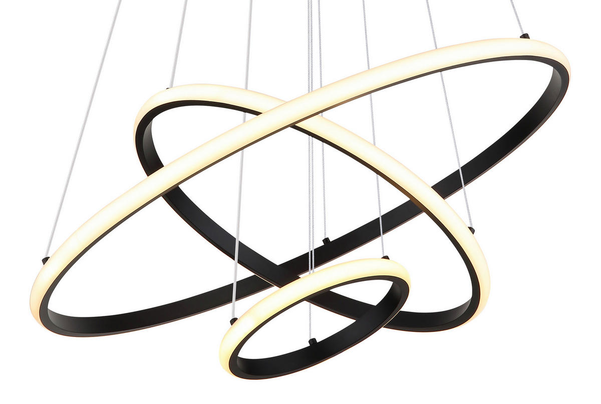 LED-Pendelleuchte Metall Kunststoff H/D: ca. 105x60 cm LED-Pendelleuchte_Anru - (60,00/105,00cm)