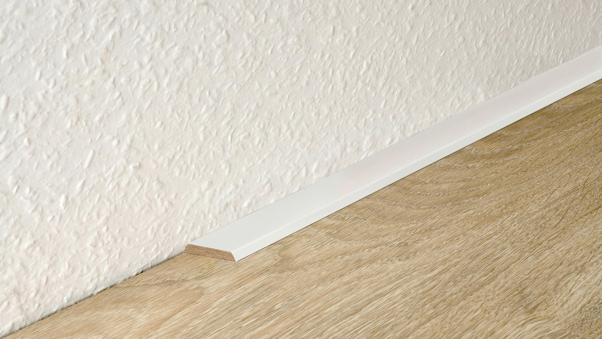 Tapetenleiste L/B/H: ca. 250x3x0,5 cm pro Stück Tapetenleiste 5x30mm 0026 weiß - weiß (250,00/3,00/0,50cm)