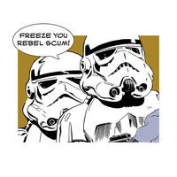 Komar Poster Star Wars Classic Comic Quote Storm Star Wars - Classic B/L: ca. 50x40 cm Star Wars Classic Comic Quote Storm - (50,00/40,00cm) - Komar
