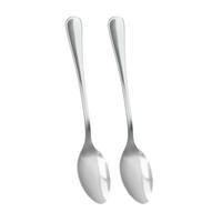 Metaltex Besteck silber Edelstahl 2 tlg. Löffel_2erSet - silber (4,50/2,20/22,70cm) - Metaltex
