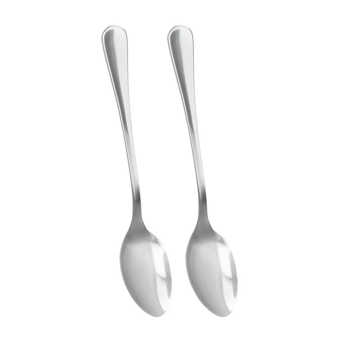 Metaltex Besteck silber Edelstahl 2 tlg. Löffel_2erSet - silber (4,50/2,20/22,70cm) - Metaltex